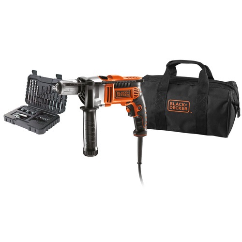 Black and Decker - Prklepov vtaka 750 W s kblom a s 32 kusmi prsluenstva a lonou braou - KR705S32