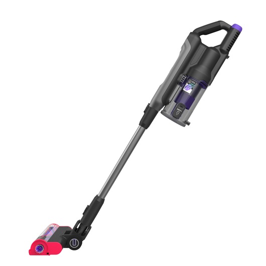 Side view of the BLACK+DECKER SUMMITSERIES select cordless stick vacuum.