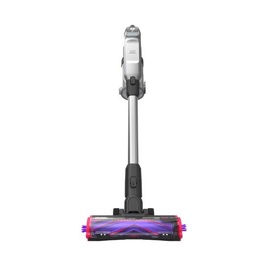 BLACKDECKER BHFEA640WP cordless stick vacuum cleaner, silver and black, front angle on white background.