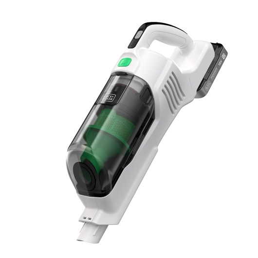 The BLACK+DECKER® reviva™ 18V POWERCONNECT™ Cordless Stick Vacuum in handheld mode.